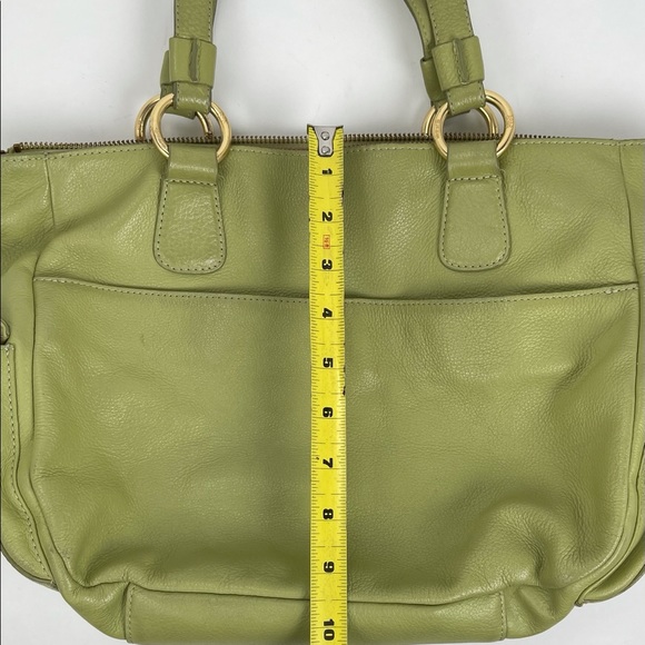 Sigrid Olsen Leather Shoulder Bag in Light Green - Picture 8 of 16